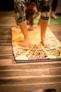 colorful yoga mat